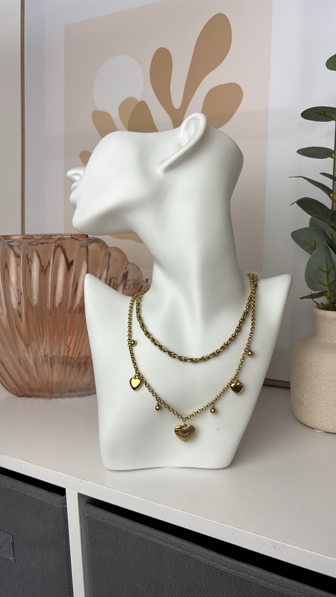 Collier cœurs OPHÉLIA