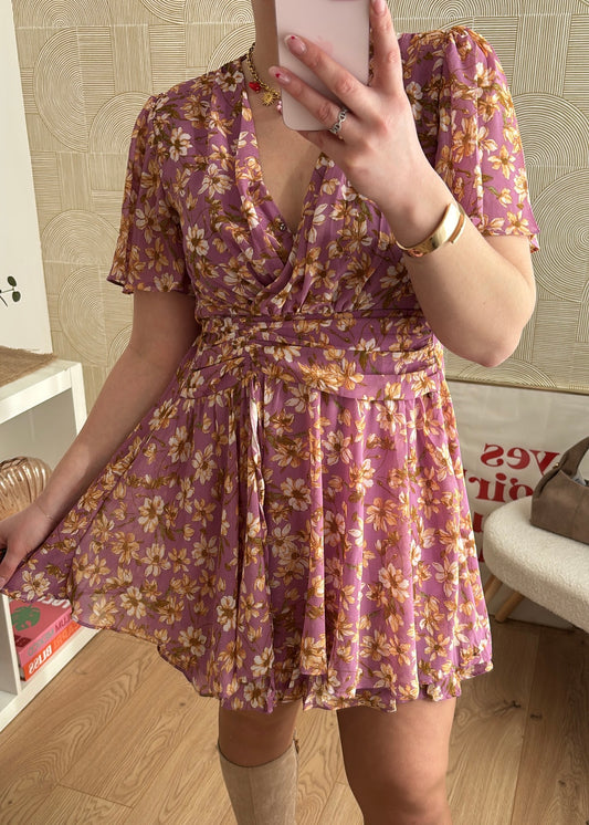 Robe courte fleurie - NINHA