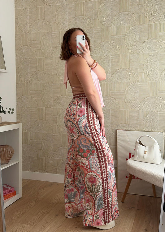 Top drapé rose baby - IVORY