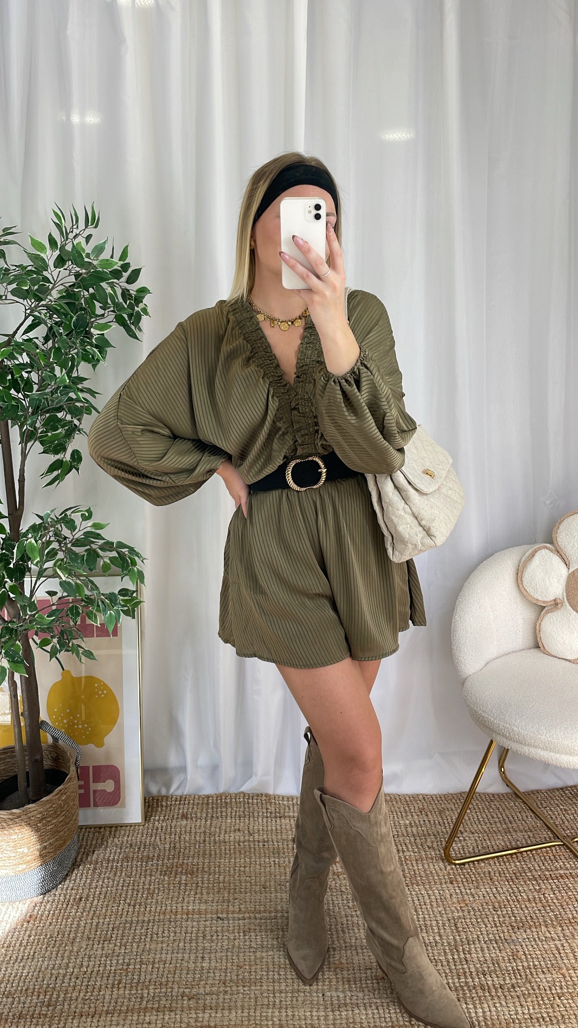 Combinaison kaki ANAELLA