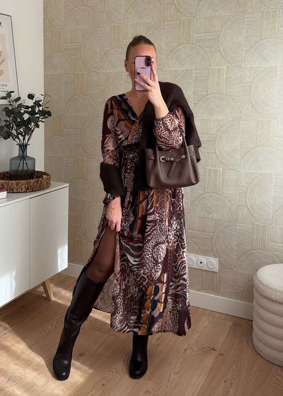 Robe longue choco - SAVAGE