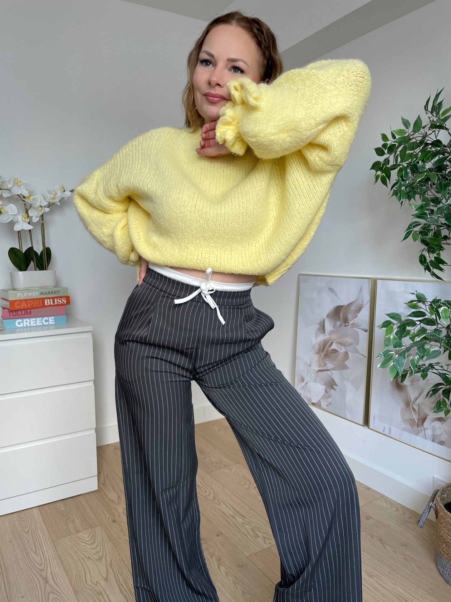 Pantalon tailleur à rayures HOCCO