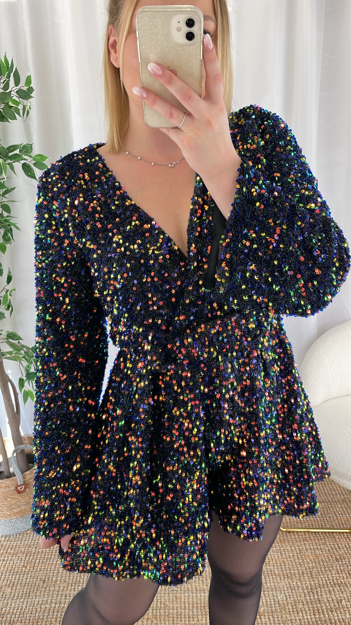 Combi-short multi couleur à sequins DIANA
