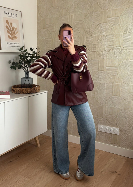 Trench bordeaux - SARLA