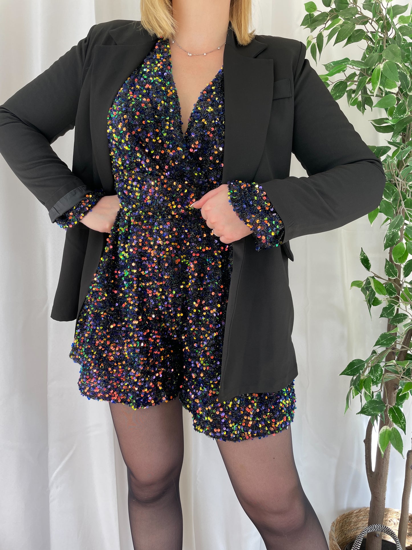 Combi-short multi couleur à sequins DIANA