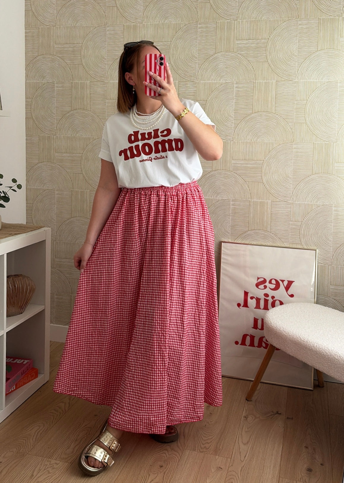 T-shirt club amour - ROJA