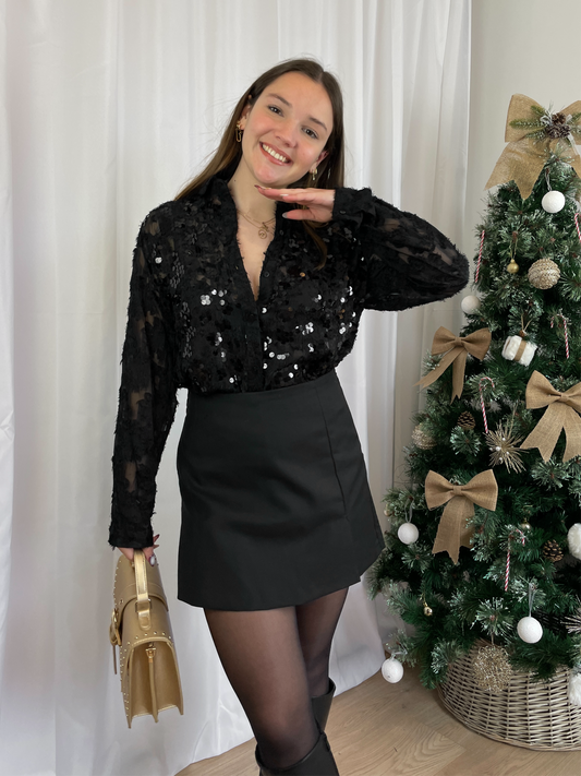 Chemisier texturé "LE BRILLANT"