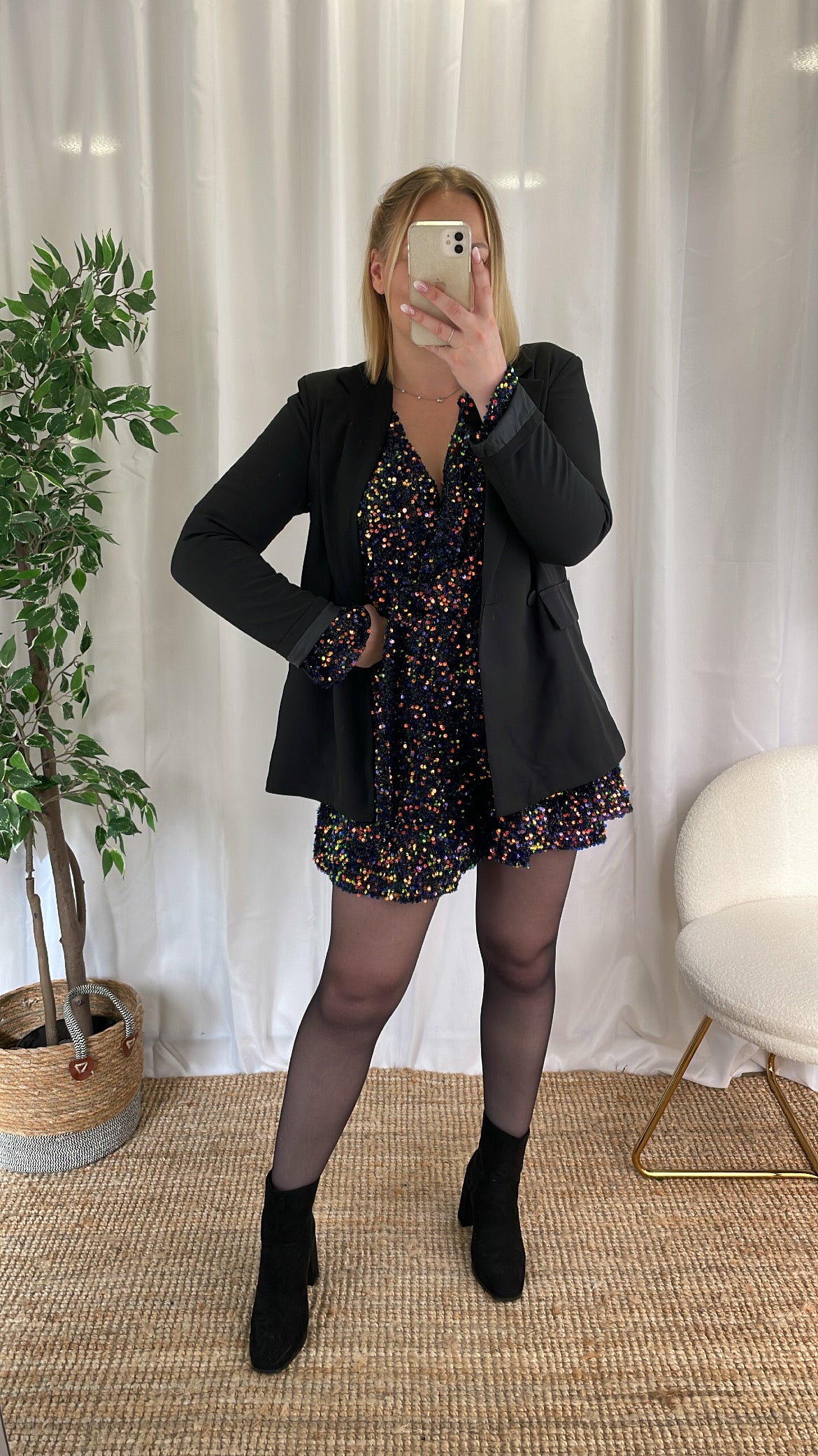 Combi-short multi couleur à sequins DIANA