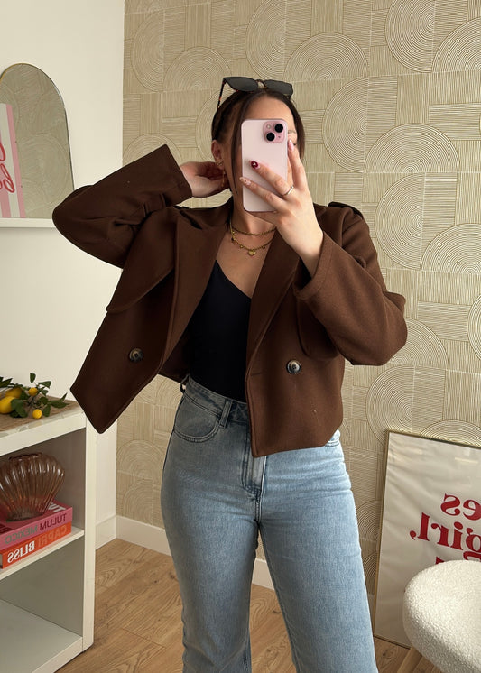 Veste courte choco - MODA