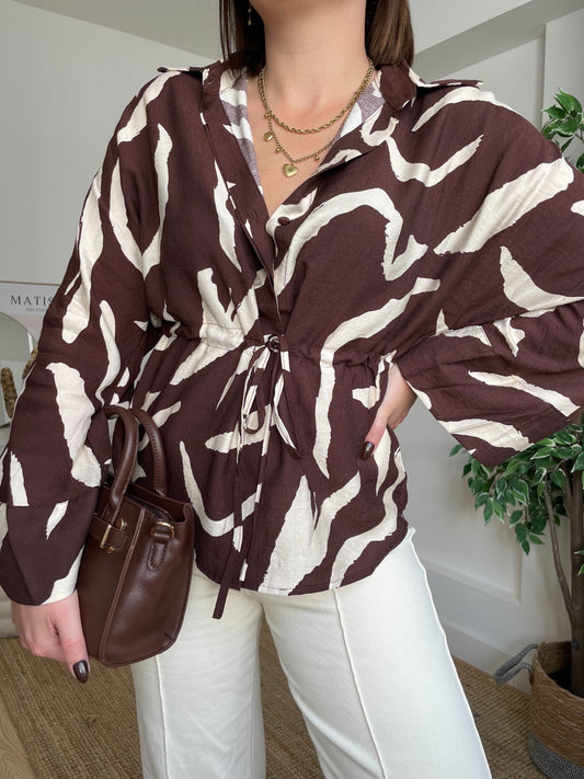 Blouse à motif choco - MAISSANNE