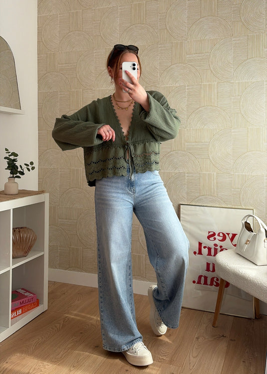 Blouse kaki - ESMERALDA