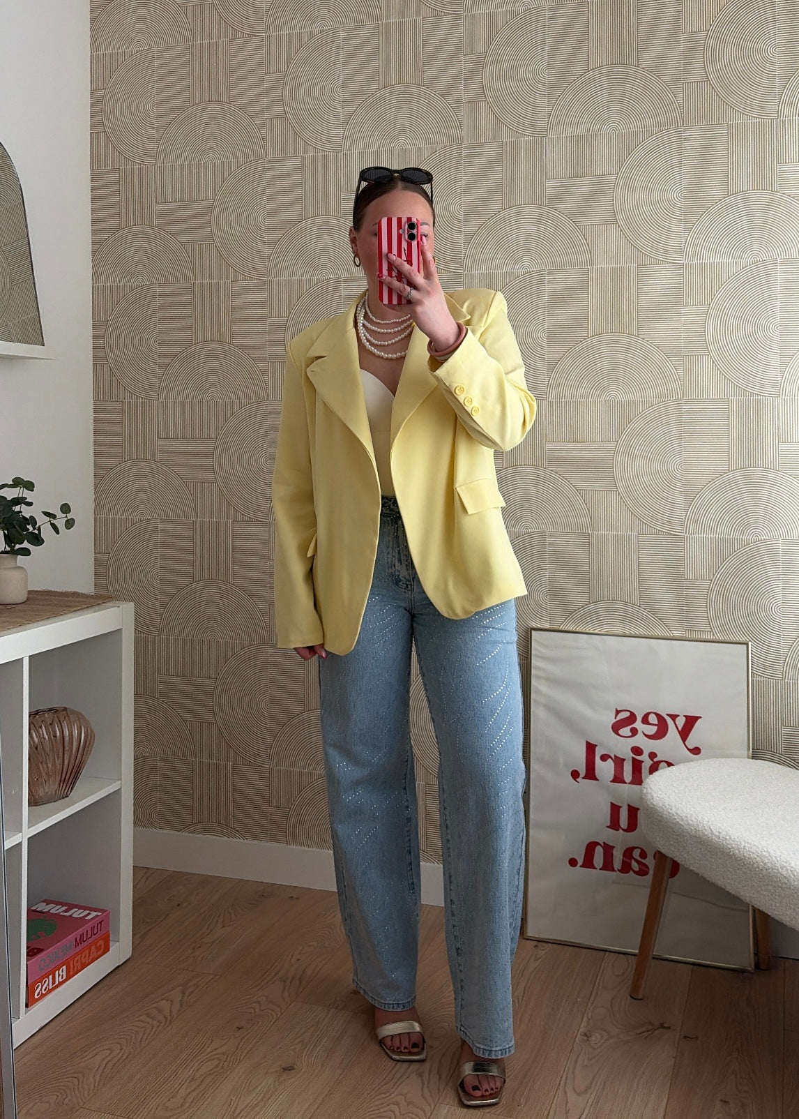Blazer asymétrique jaune - ELSA