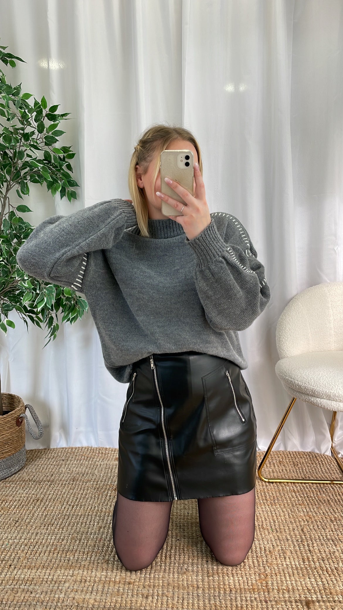 Pull à surpiqûres KAYNE
