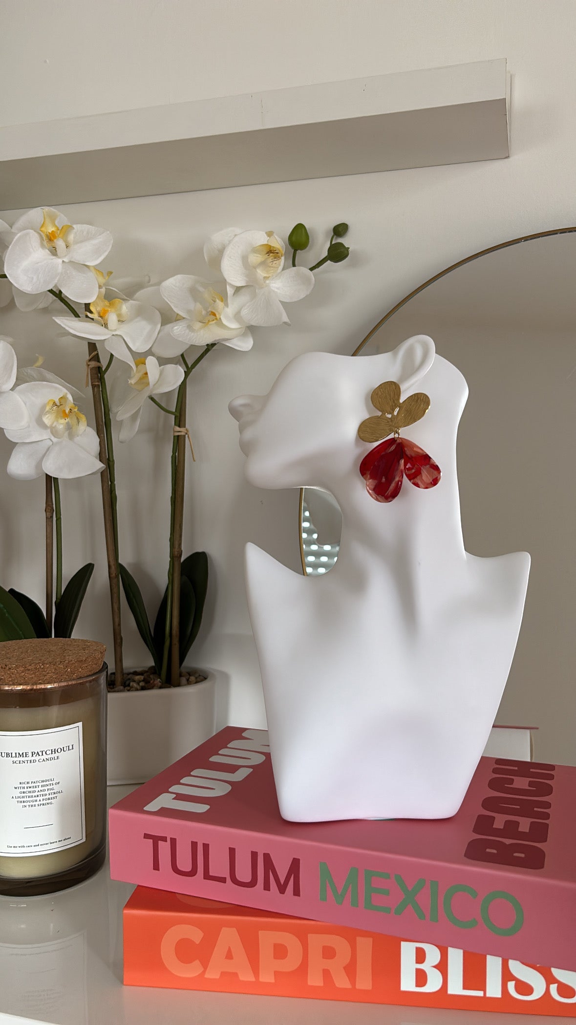 Boucles d'oreilles corail MELINA