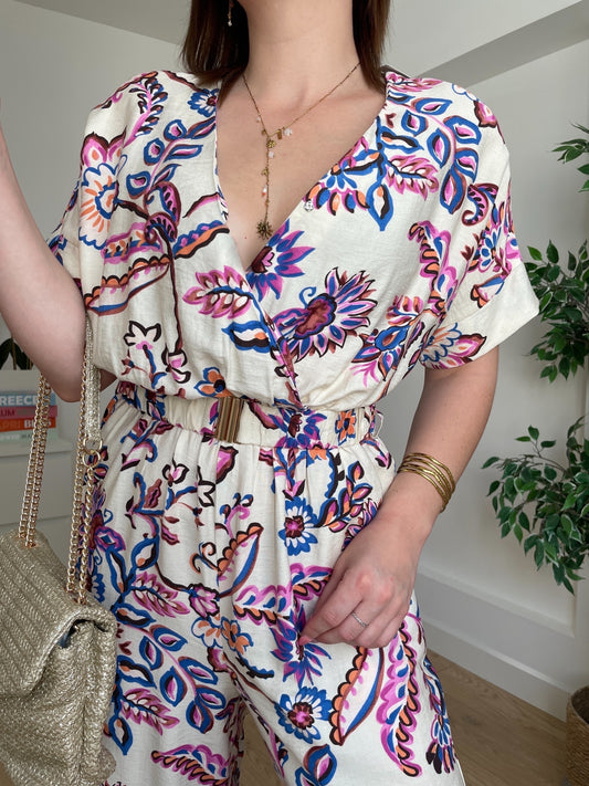 Combinaison beige ZÉLIA