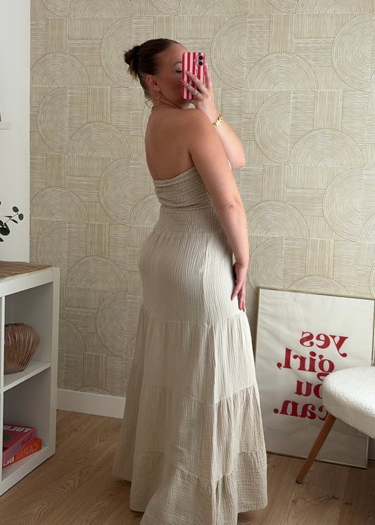 Robe bustier beige - MAËLYS