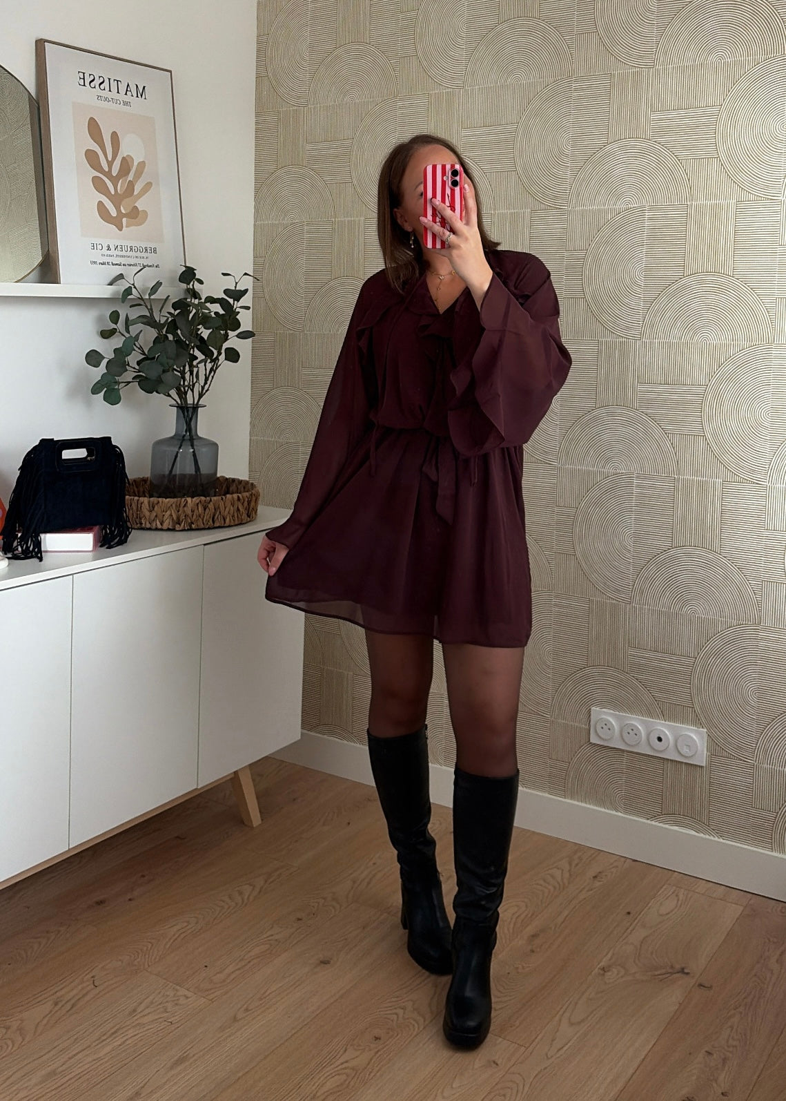 Robe volants choco - DAISIE