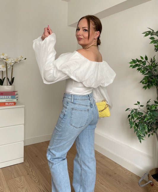 Tops épaules dénudées blanc CLAUDIE