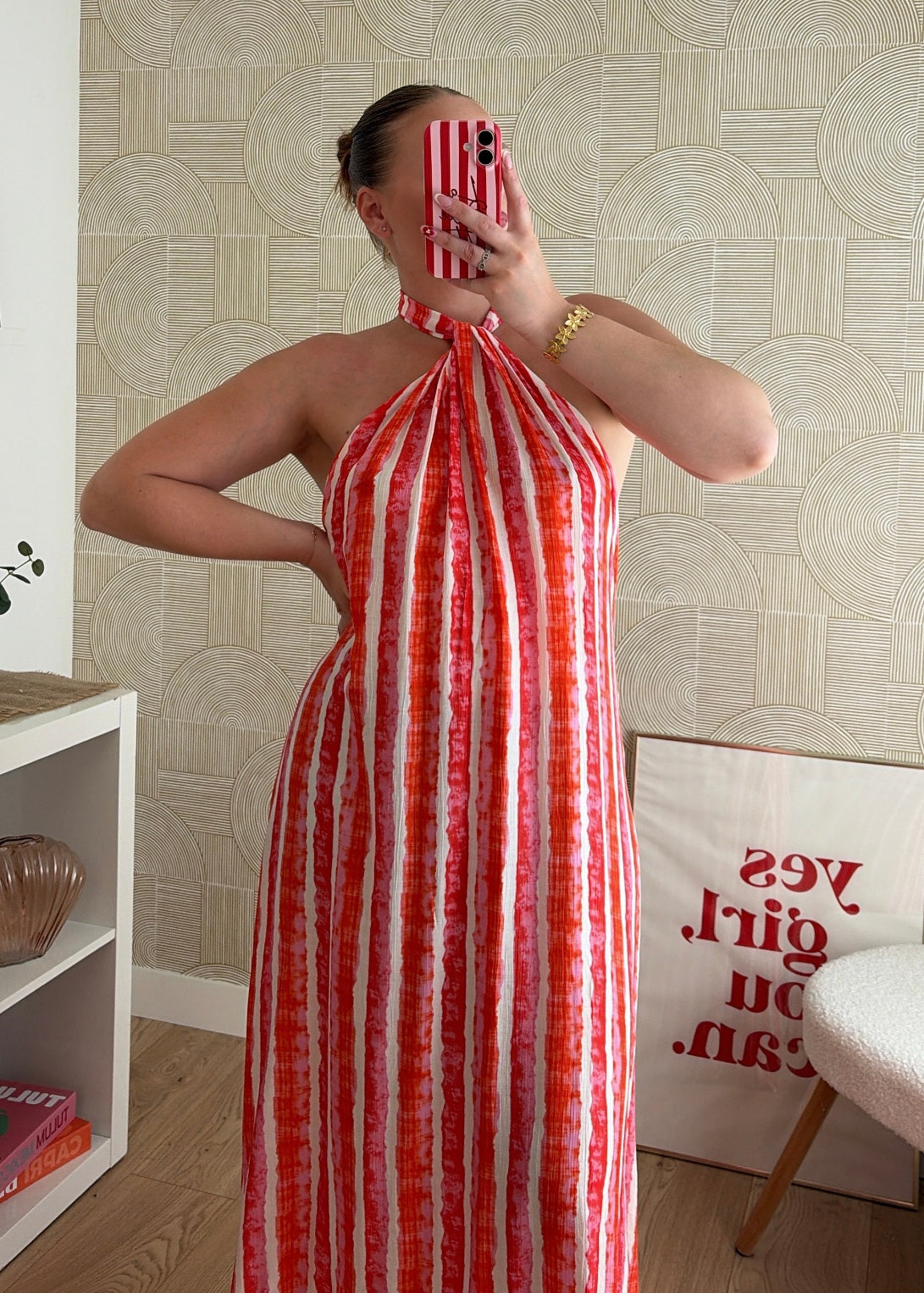 Robe longue corail - MAYA