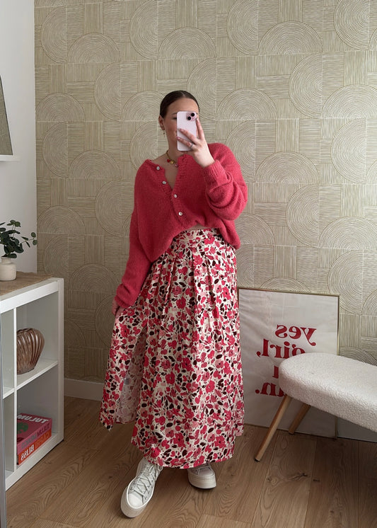 Gilet framboise - MOLLIE