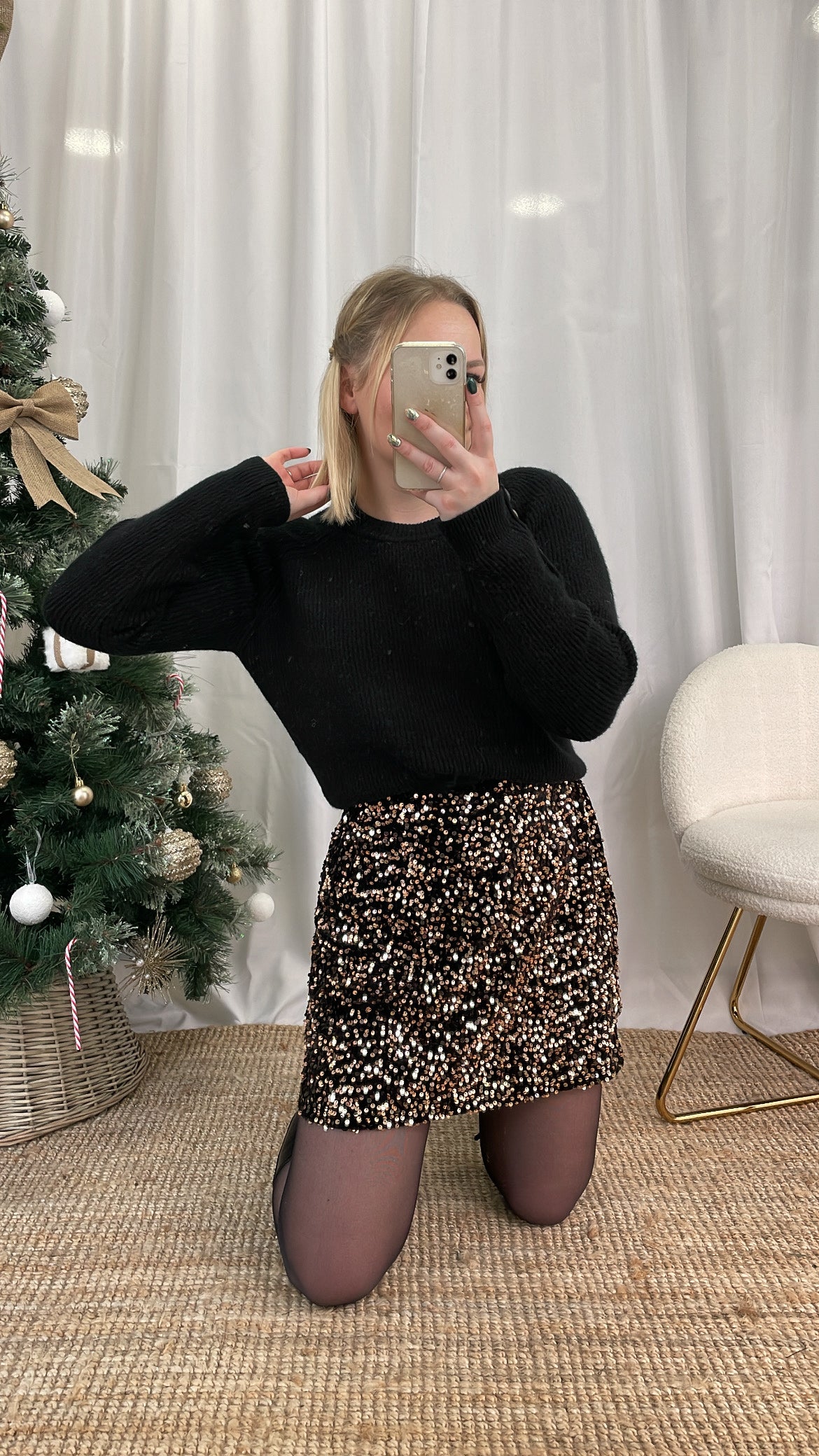 Jupe à sequins INDRA