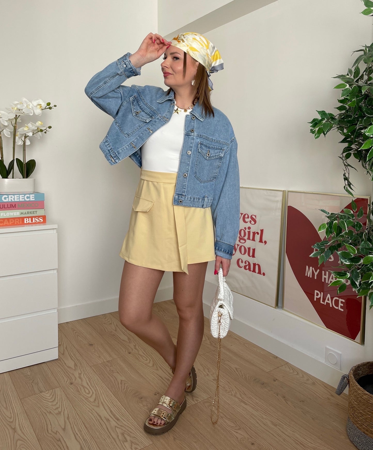 Combishort jaune CASSANDRA