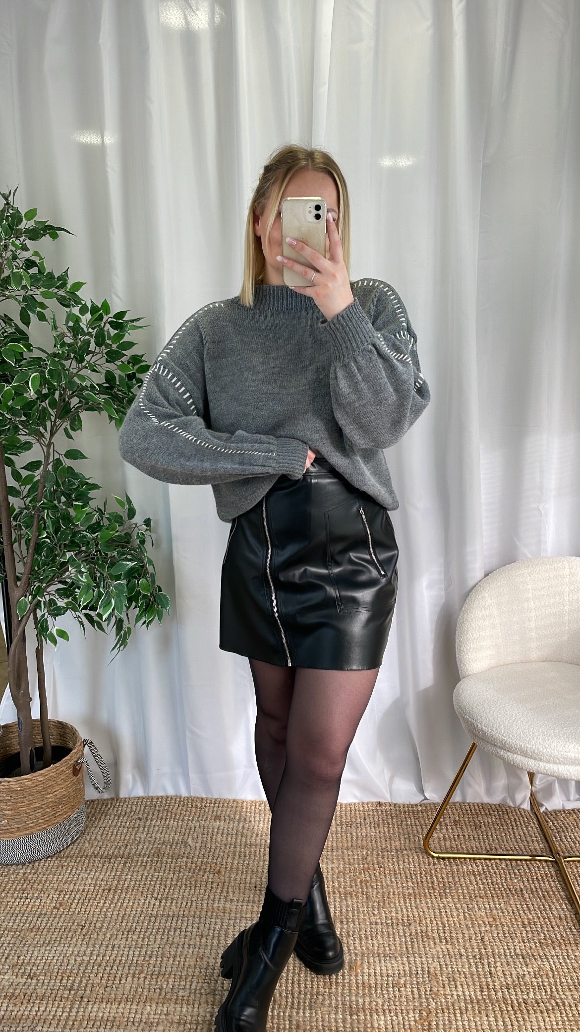 Pull à surpiqûres KAYNE