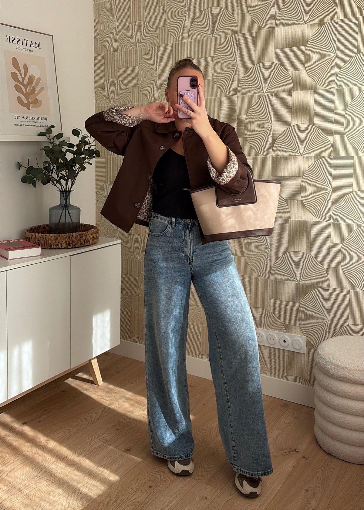 Trench choco à revers - LIBERTY