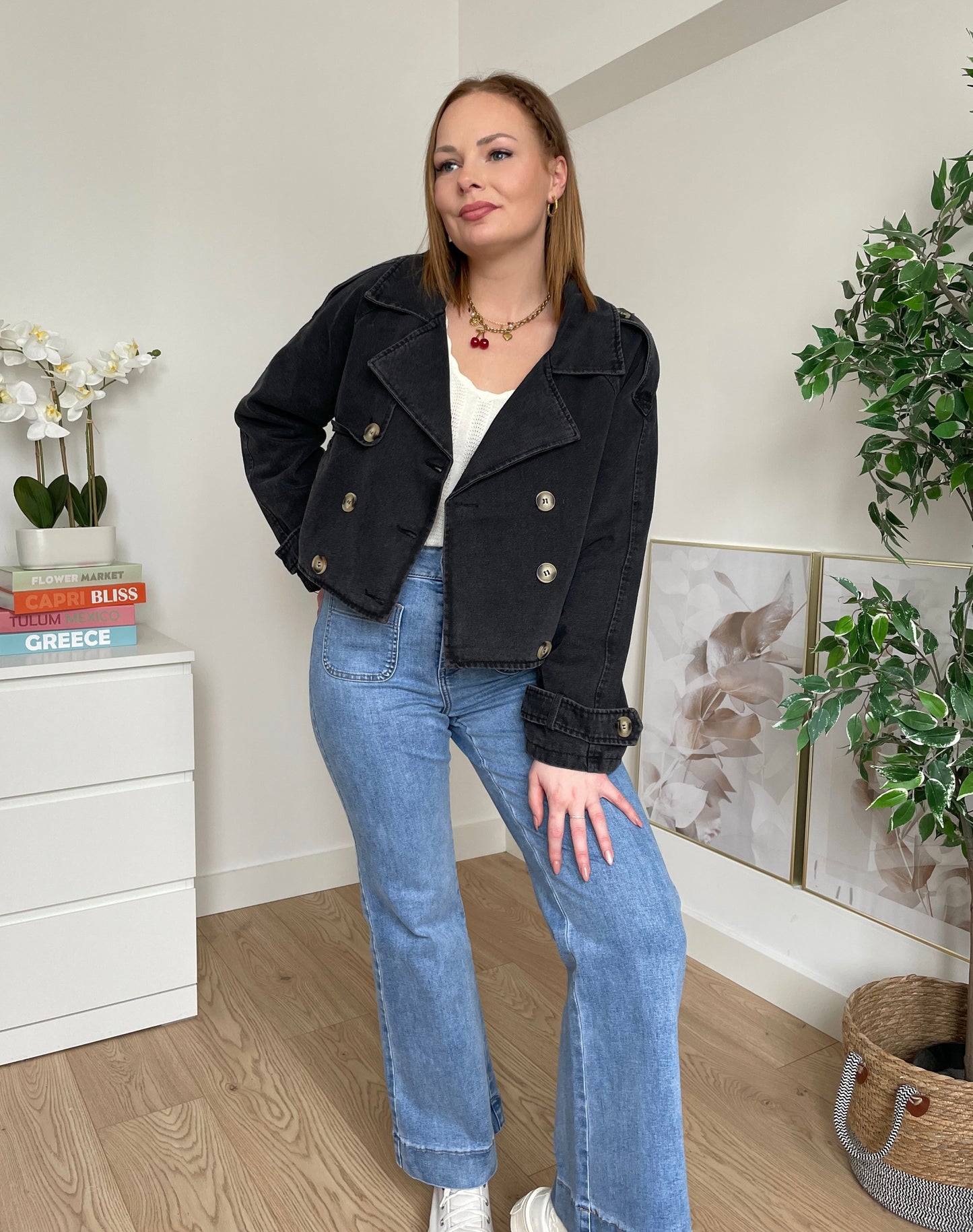 Trench court en jean AURORE