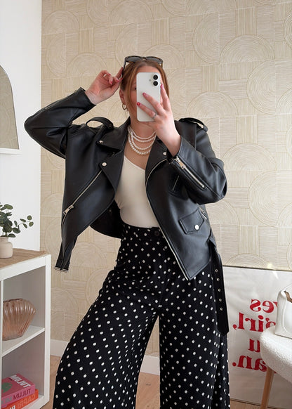 Pantalon noir - POIS