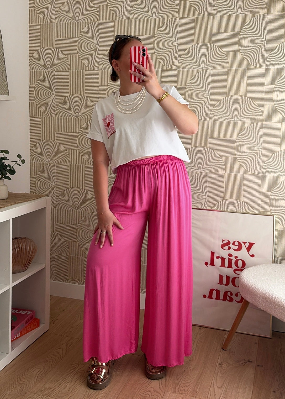 Pantalon fuchsia - PADDY