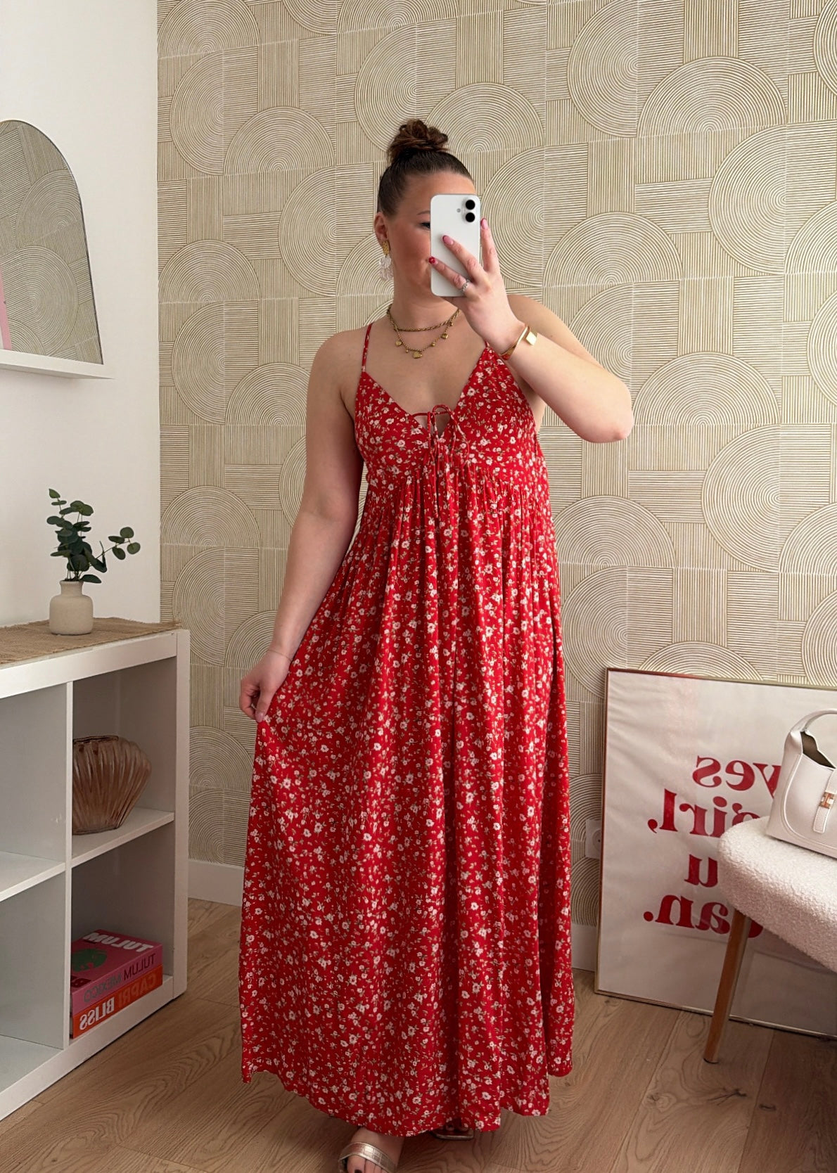Robe longue rouge - SUNSET