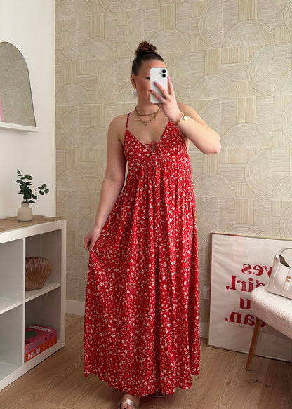 Robe longue rouge - SUNSET