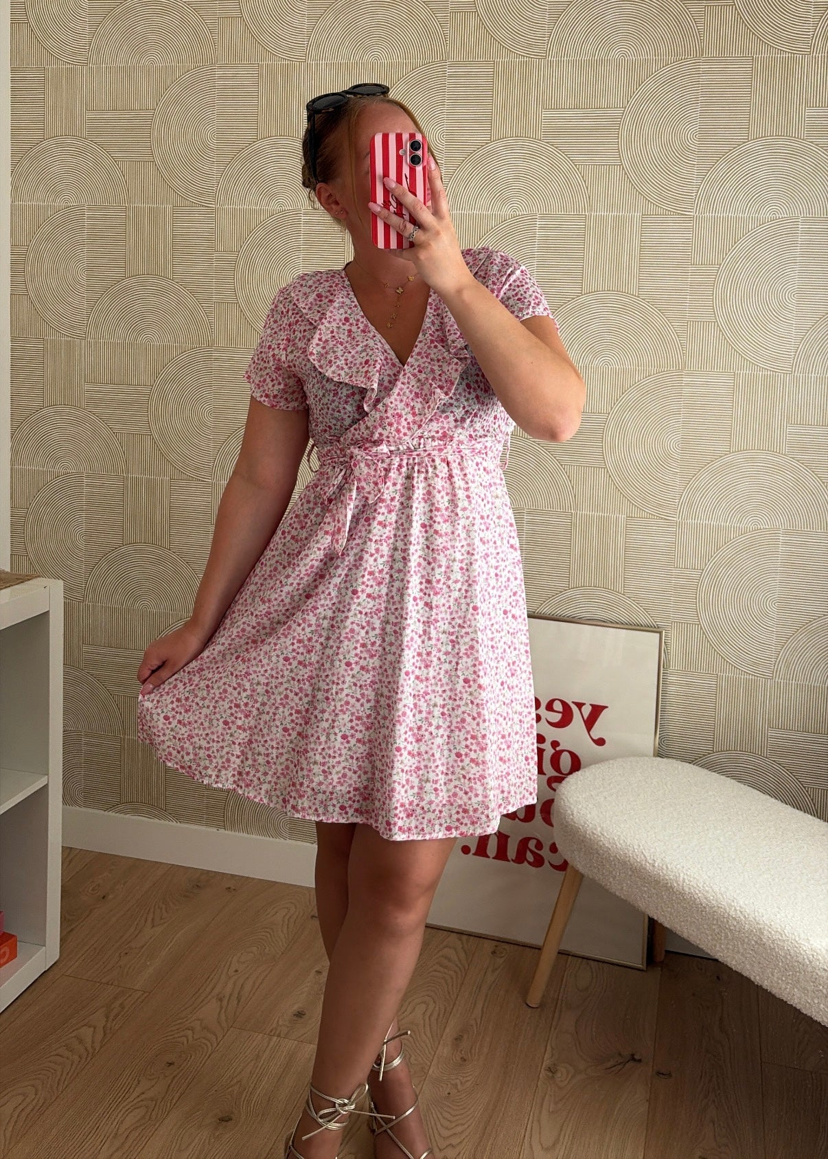 Robe courte rose - SHAIA