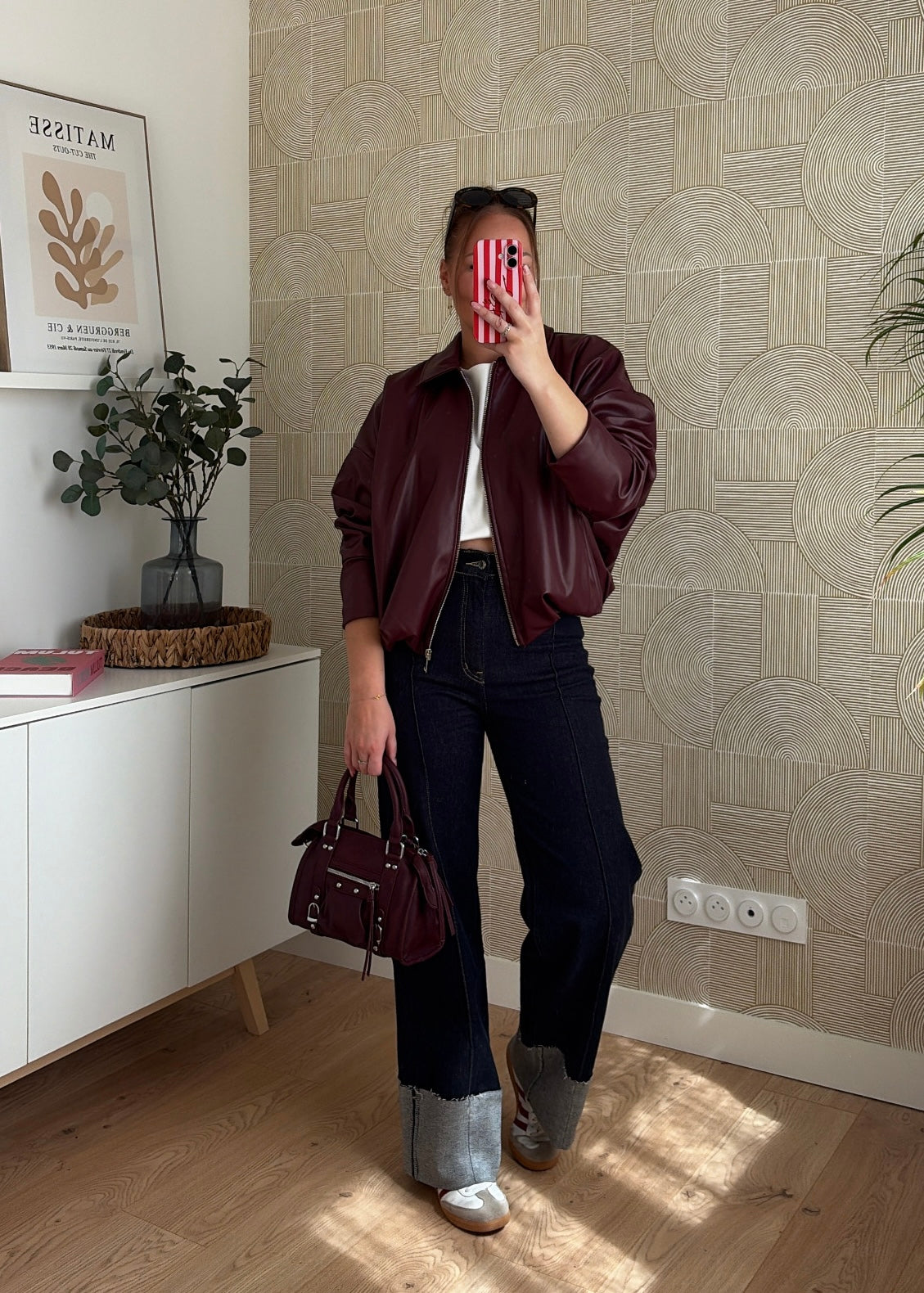 Veste bomber burgundy - NAÏLA
