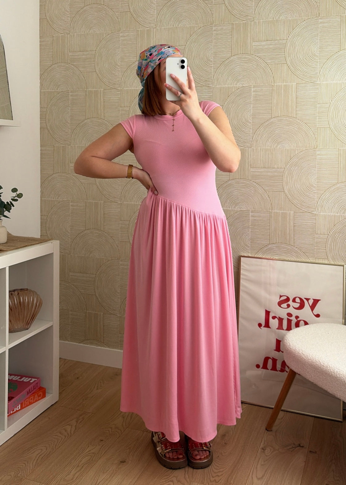 Robe longue rose - HARMONY