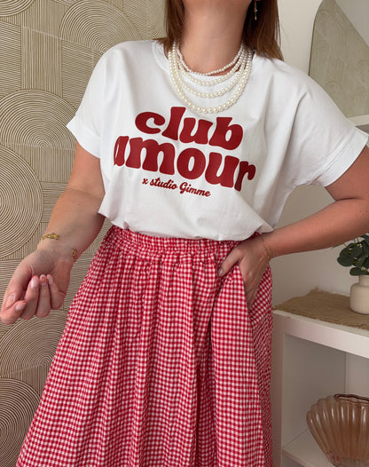 T-shirt club amour - ROJA