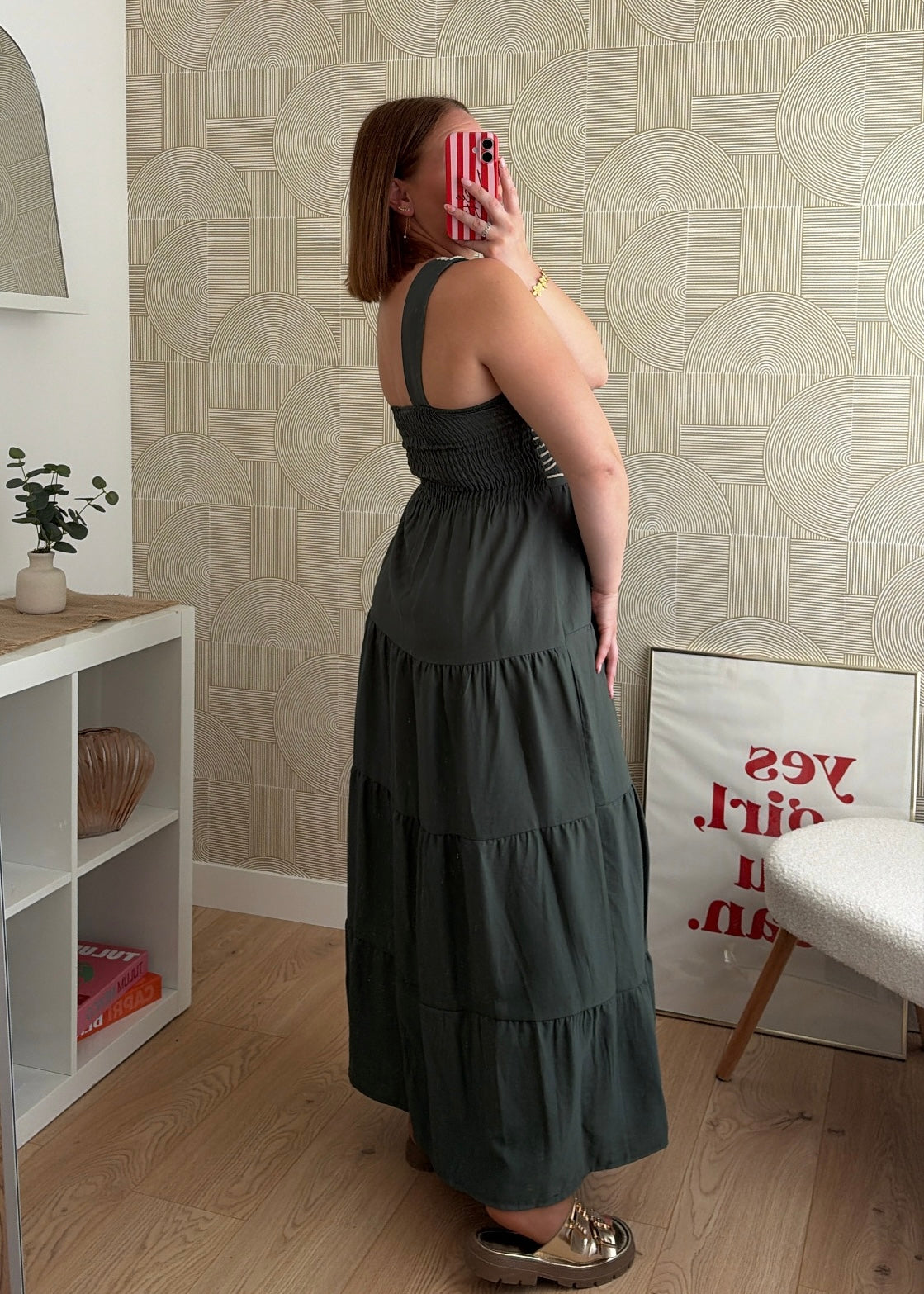Robe longue kaki - BOHEMIA