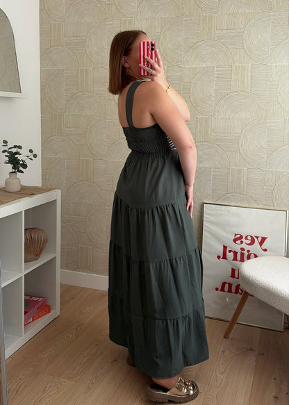 Robe longue kaki - BOHEMIA