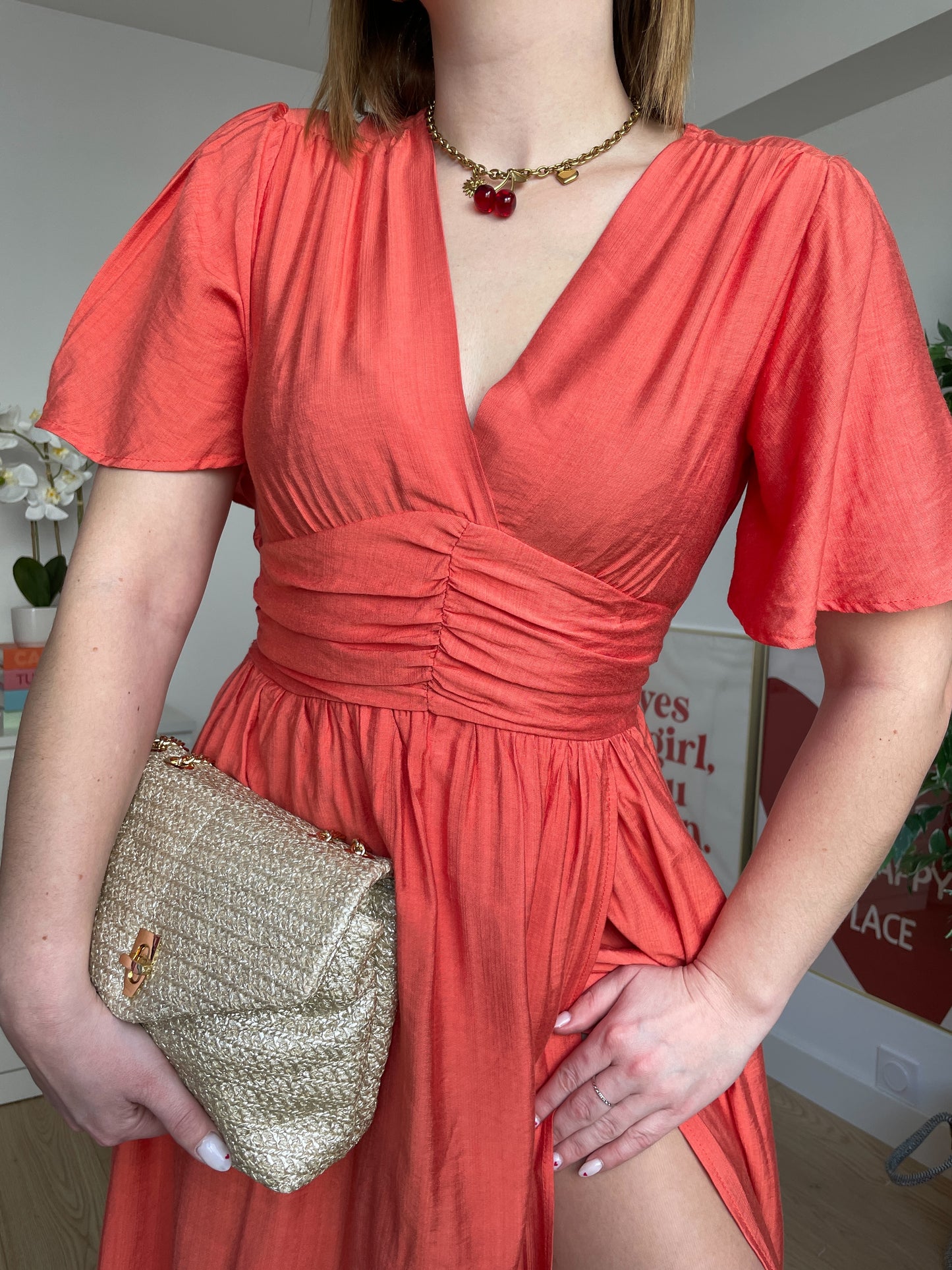 Robe corail AIMÉE