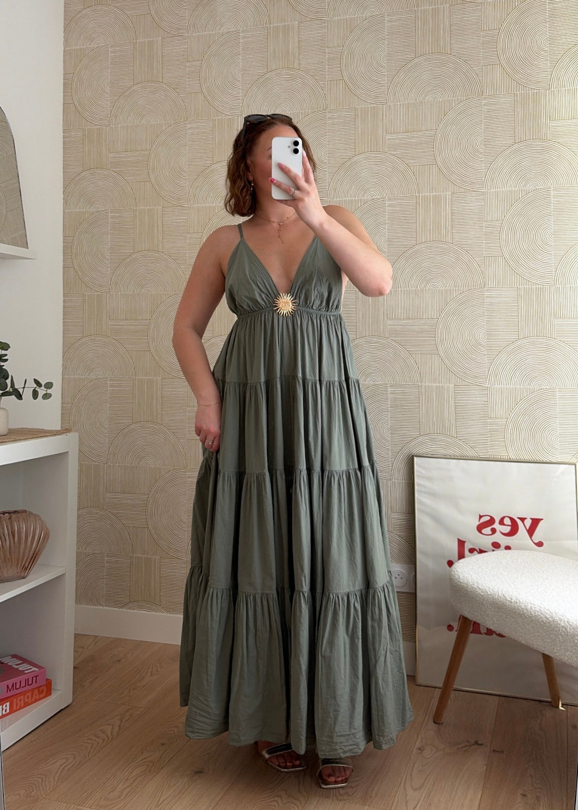 Robe longue kaki - SUNNY