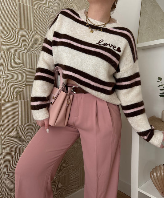 Pull à rayures - AMOR