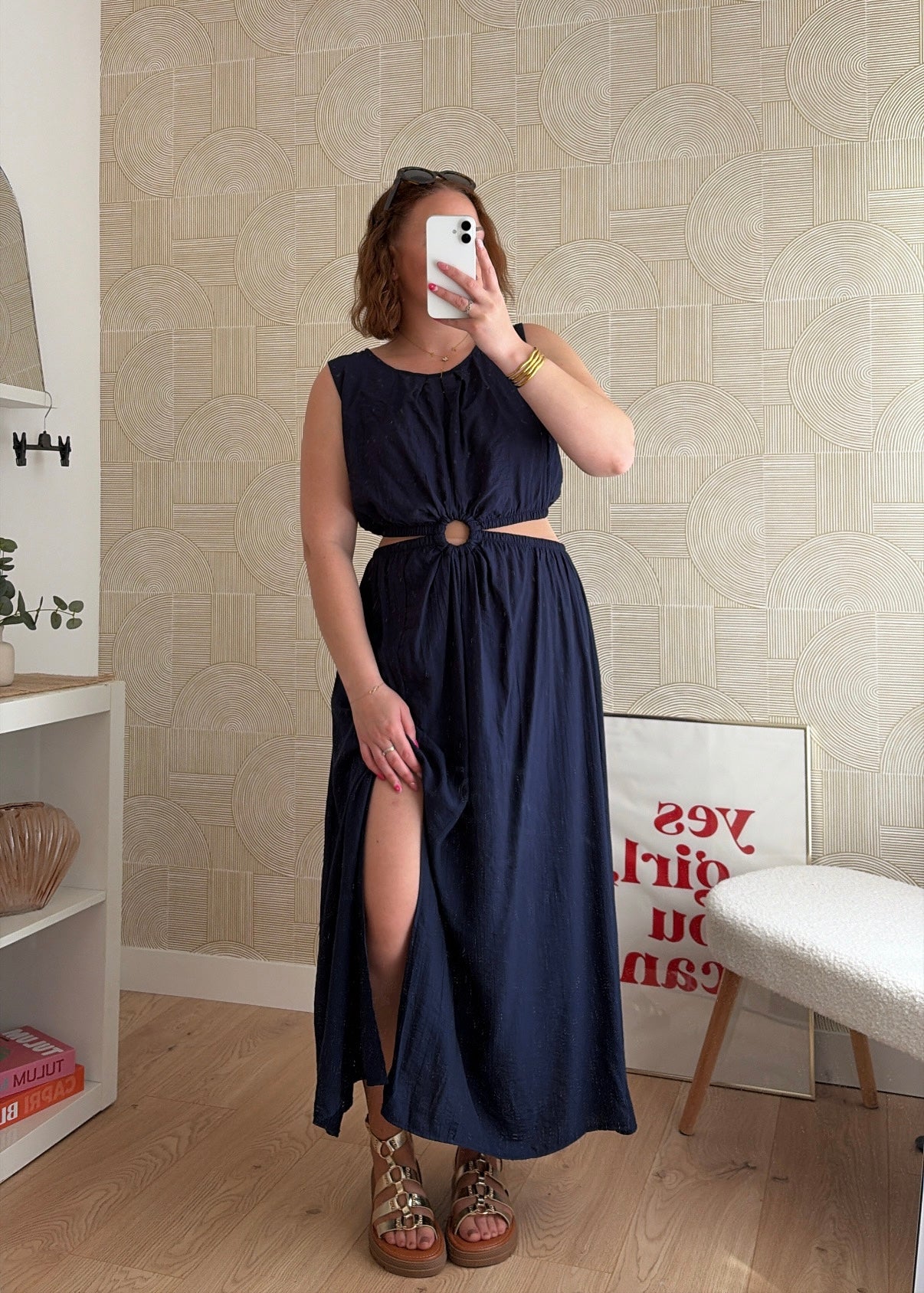 Robe longue navy - MARINA