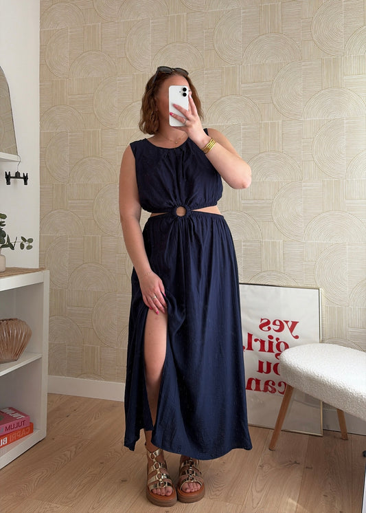 Robe longue navy - MARINA