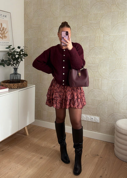 Gilet prune - IRÈNE