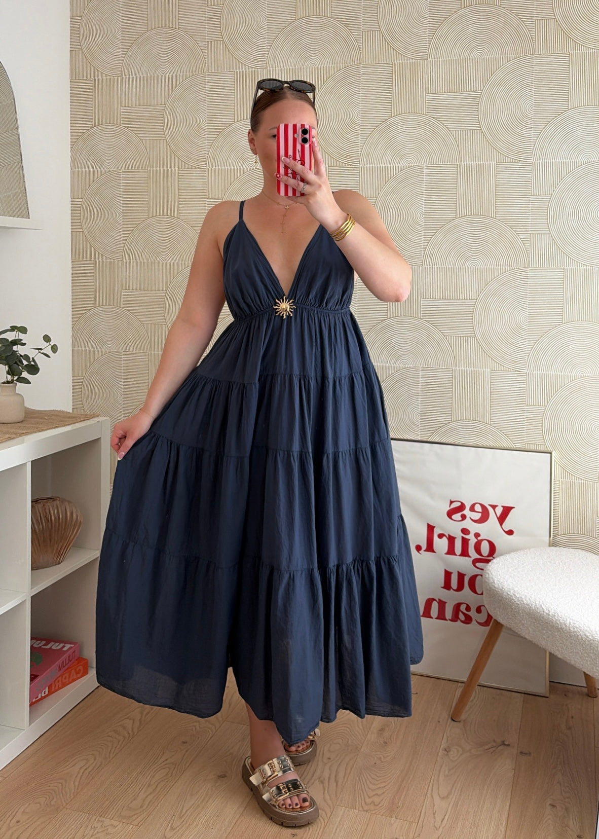 Robe longue navy - SUNNY