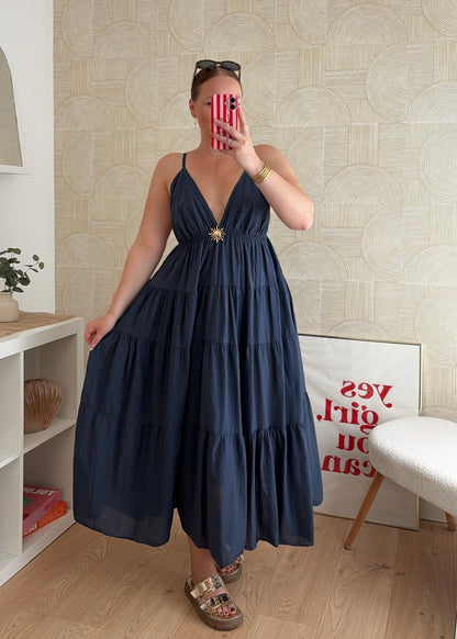Robe longue navy - SUNNY