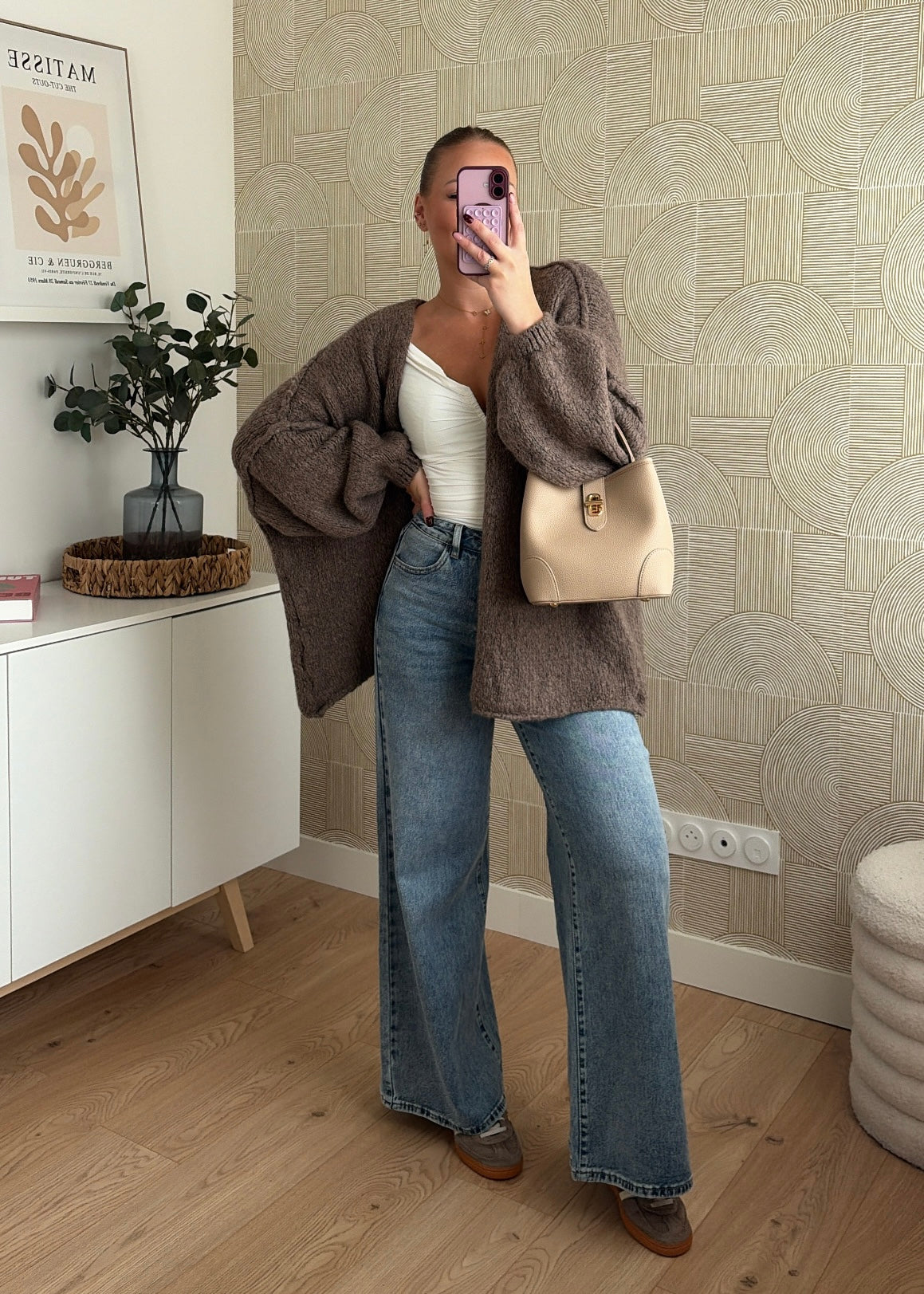 Gilet marron clair - CÉLIA