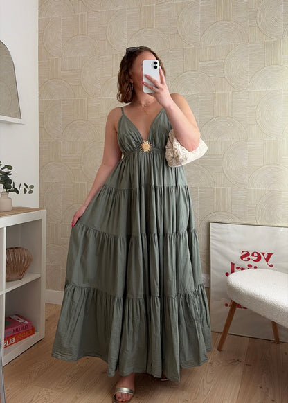 Robe longue kaki - SUNNY