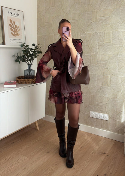 Robe bordeaux - JULIETTE